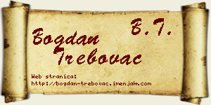 Bogdan Trebovac vizit kartica